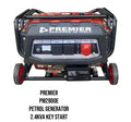 Premier PM2800E 2.4KVA Petrol Generator with key start and wheel