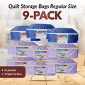 Quilt Storage Bags - 9 Pack - Regular Size (Lavender & Blue) - MadamSew