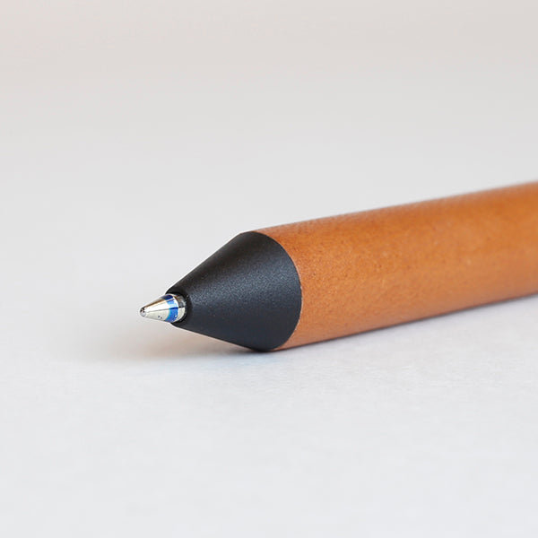 ROMEO 4-in-1 Multifunction Pen, Leather Grip, Brown