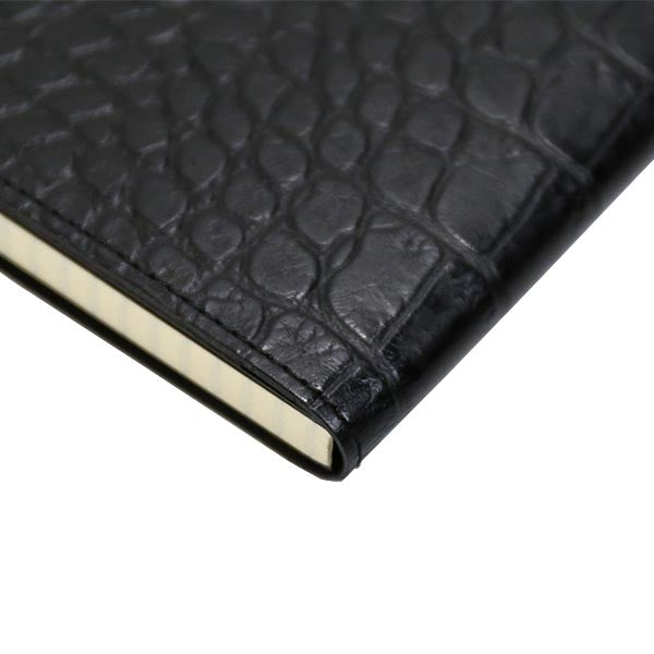 ROMEO Crocodile-Embossed Notebook Cover, B6