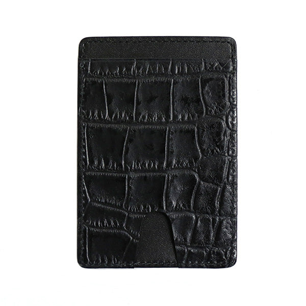 ROMEO Crocodile-Embossed Pass Case