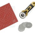 Rotary Cutter, Blades & Mat Bundle - 45 mm - MadamSew