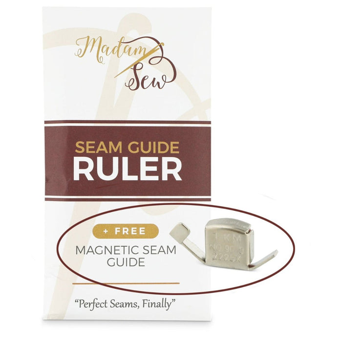 Seam Guide Ruler + FREE Magnetic Seam Guide - Bundle 2 Items - MadamSew