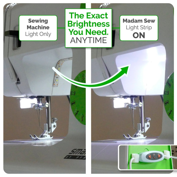 collage to show how a  light strip can make a real difference