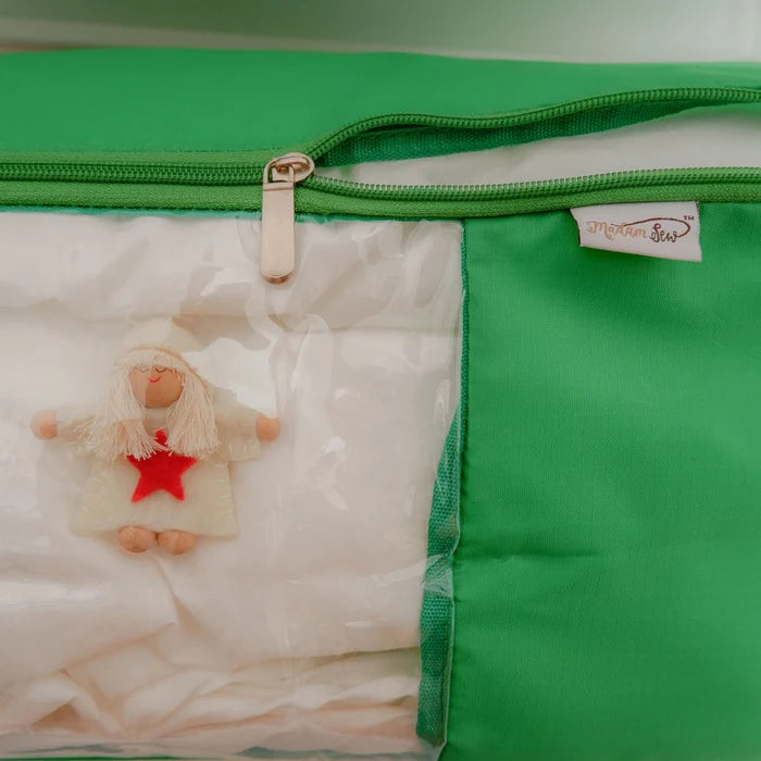 Quilt Storage Bag - Green "Fir Tree", Red "Holly Berry", White "Snow Fall" or Lemon - MadamSew