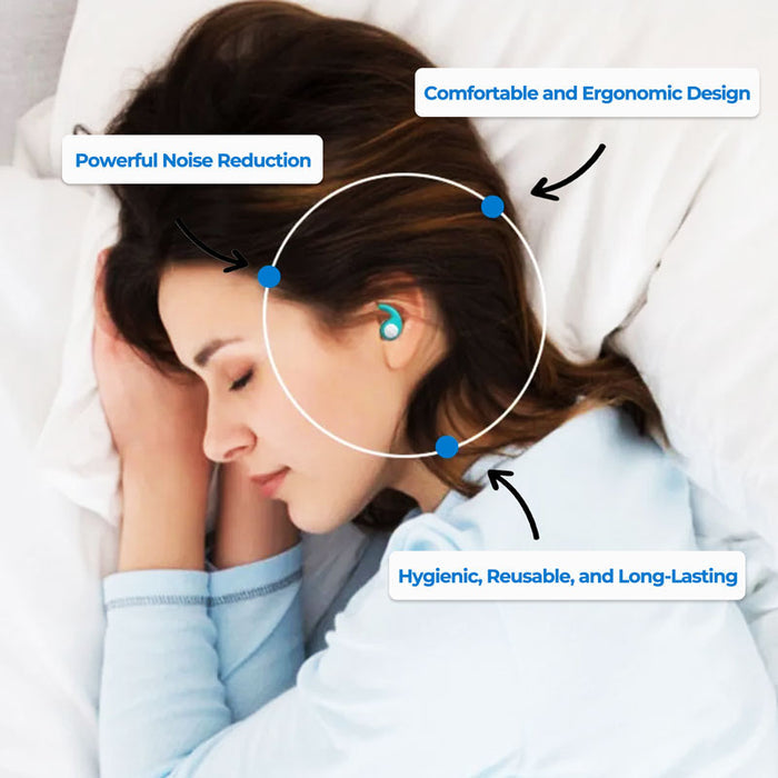 Sleep Earplugs Noise Cancelling Reusable Comfortable