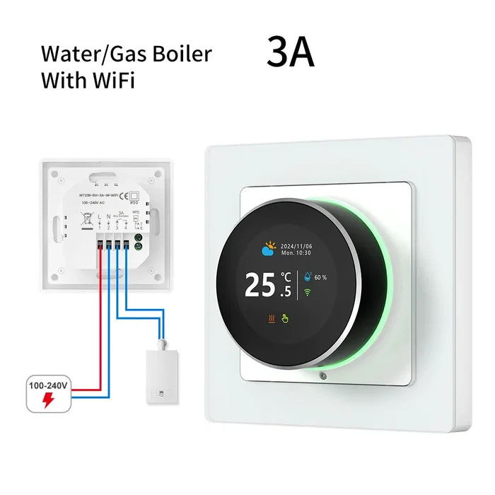 Smart Thermostat Knob WiFi Temperature Controller For Water And Gas Boilers Fall 2025 Energy Saving Gift