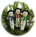 Snowmen with Hat and Scarf - 9"