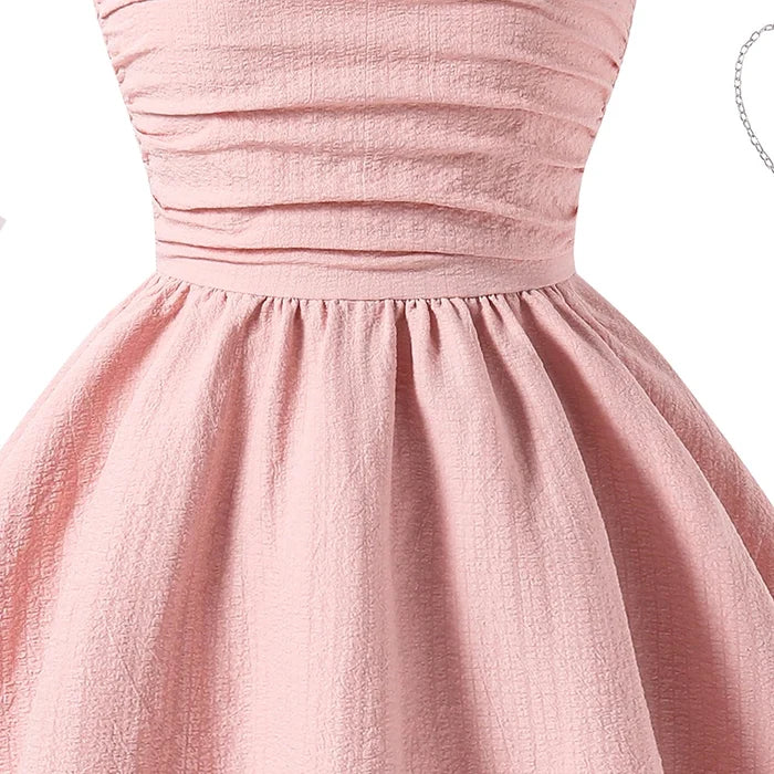 Soft Girls' Princess Dress - Tiered Sling Dress, Flattering, Polyester, For Birthday Party
