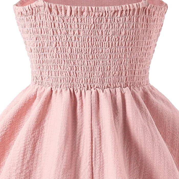 Soft Girls' Princess Dress - Tiered Sling Dress, Flattering, Polyester, For Birthday Party