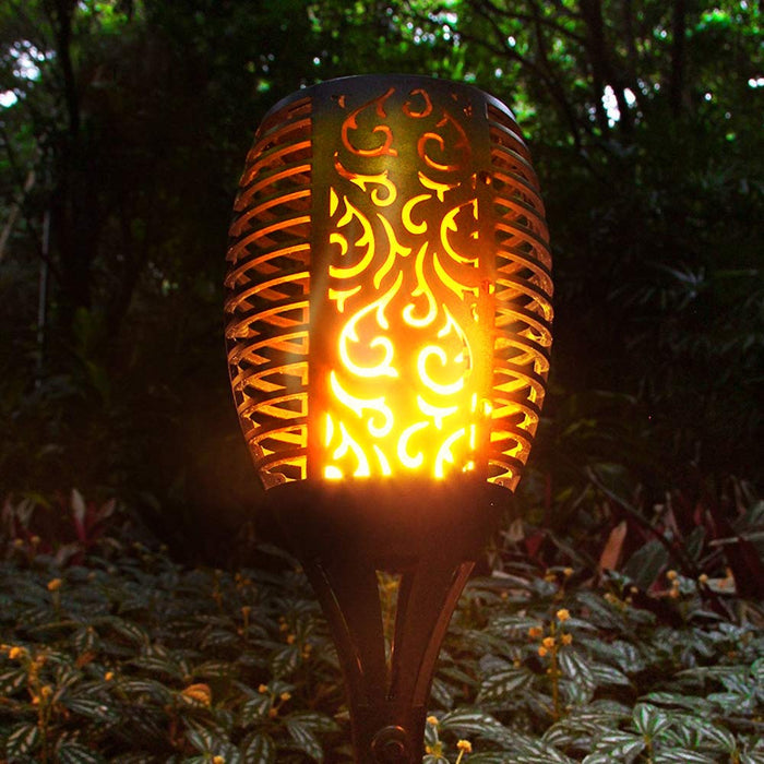 Solar Flame Garden Spike Light