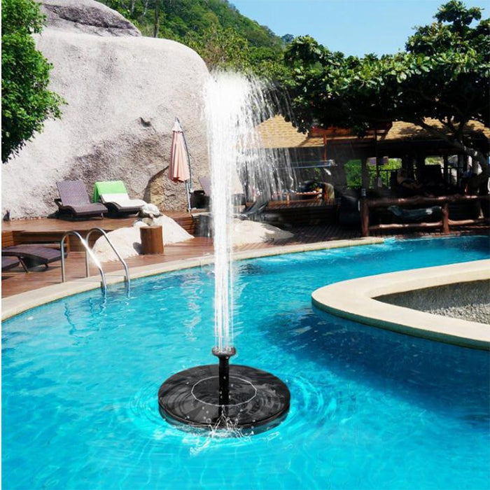 Solar Fountain Pump Floating Pond Water Feature Summer 2026 Eco Friendly Backyard Decor