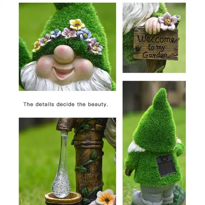 Solar Garden Gnomes With Lantern Outdoor Garden Statue Spring 2026 Trend Solar Powered Lighting