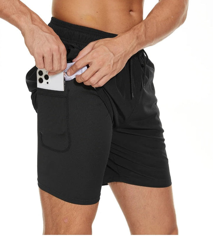 Sporty Men's Swim Trunks with Fast-Drying Fabric and Zip Pockets for Active Lifestyle, Available in M-3XL-6
