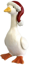 Holiday Goose with Santa Hat