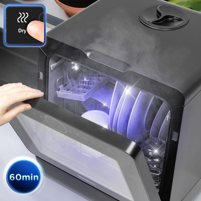Table Top Dishwasher 5L 950W 8 Programs Black — view 7