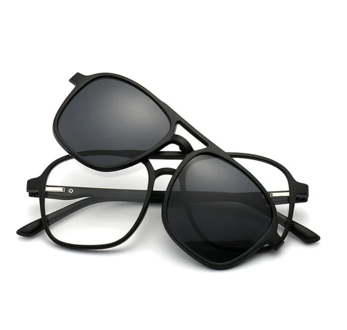 Vielseitige Unisex Sonnenbrille – 6-in-1 Design, UV400 Schutz, für jeden Anlass 1