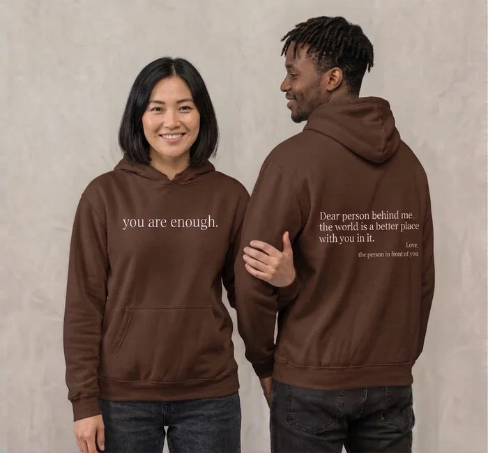 Warm Unisex Hoodie - Graphic Front-Pocket Hoodie With Back Print, Fleece-Lined, Casual Wear