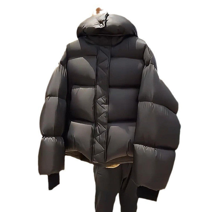 Warm Women's Puffer Jacket - Cropped, Cotton Padded, City