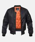 Waterproof Mens Bomber Jacket - Pilot Style, Nylon, Winter