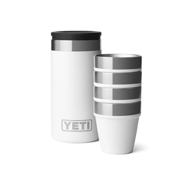 Yeti Shot Glasses and Case White