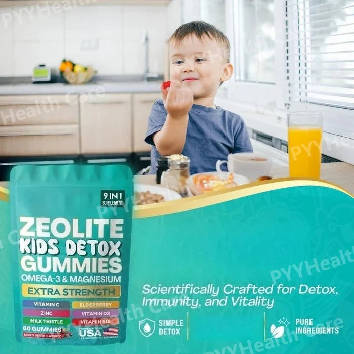 Zeolite Gummies 9-in-1 Formula Immune Support Detox Gummies Fall 2026 Wellness 60 Gummies