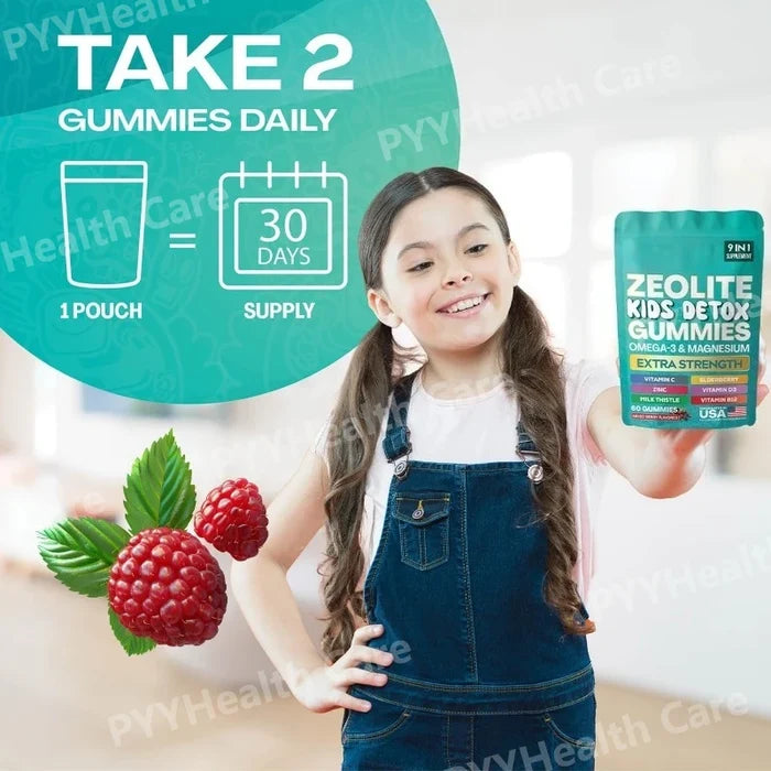 Zeolite Gummies 9-in-1 Formula Immune Support Detox Gummies Fall 2026 Wellness 60 Gummies
